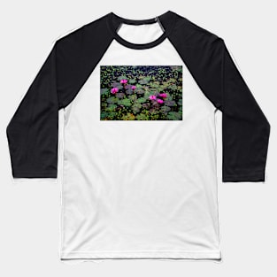 Lily Pads in Bloom Baseball T-Shirt